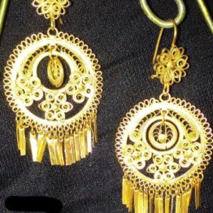 Traditional handmade vintage chandelier earrings